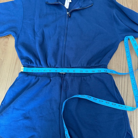 Victoria’s Secret On Point Navy Blue Fleece and Cotton Romper NWT Size Medium - Picture 7 of 9